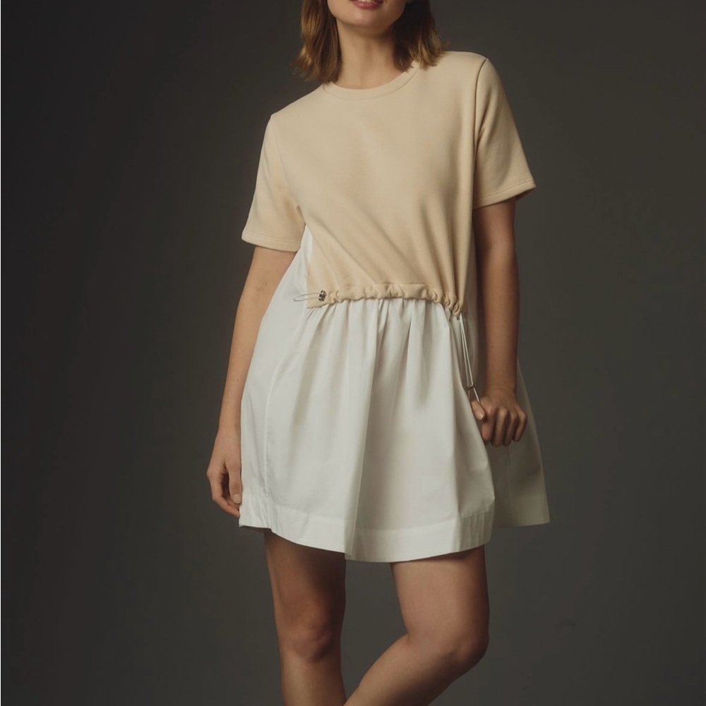 Pilcro short sleeve sweatshirt twofer Mini Dress